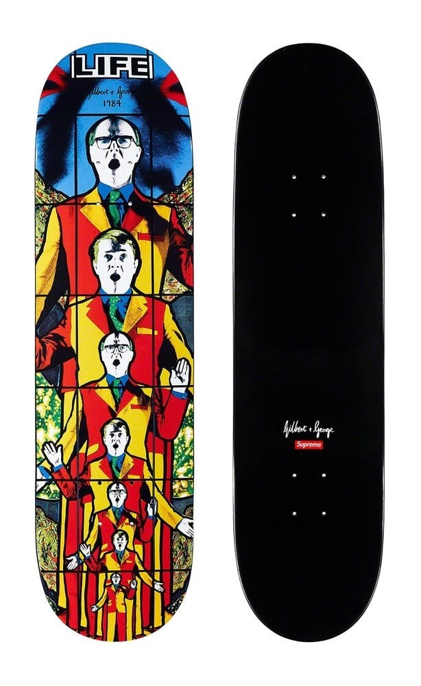 Gilbert & George/Supreme LIFE Skateboard